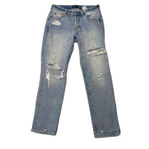 Abercrombie & Fitch Ames Low Rise Slim Boyfriend Distressed Jeans Size 25 #1484